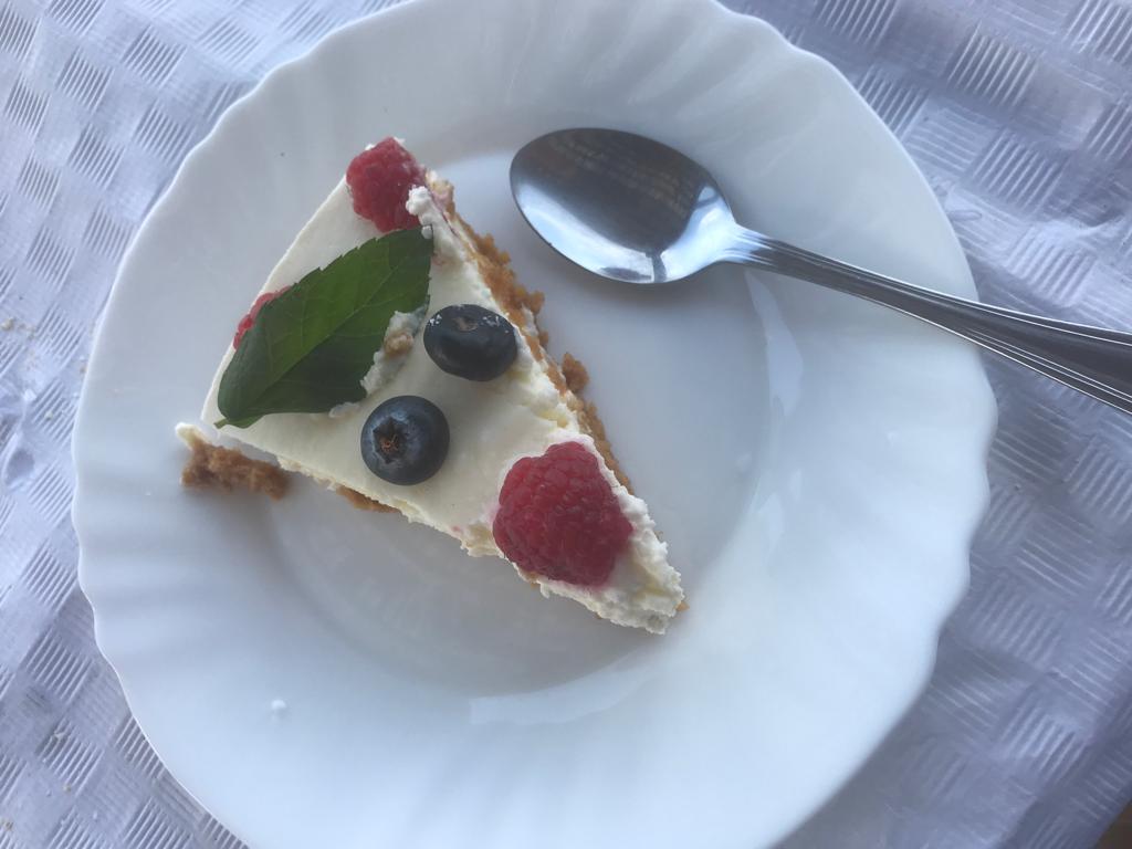 Receta de tarta de yogur griego