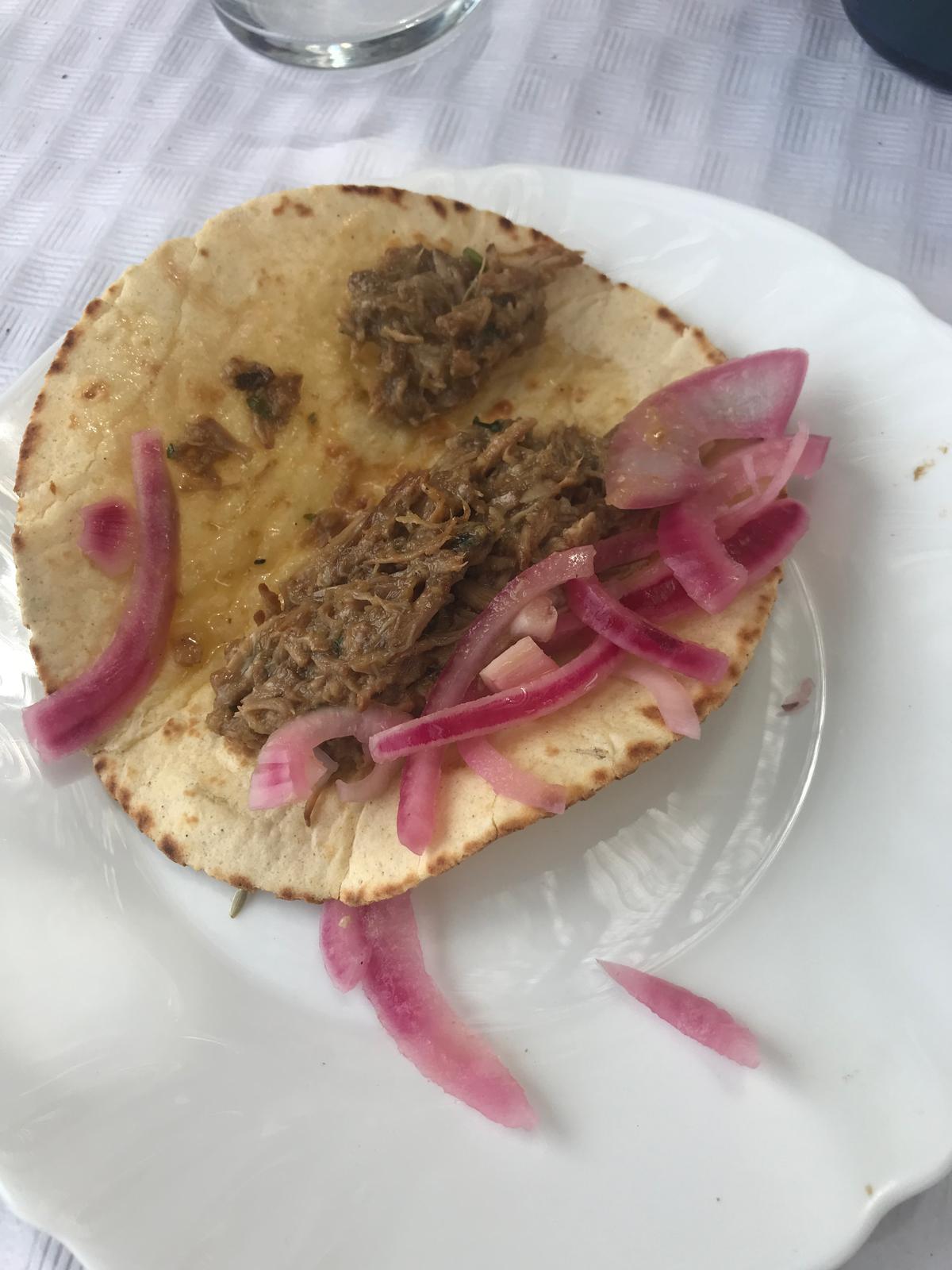 Taco de cochinita pibil