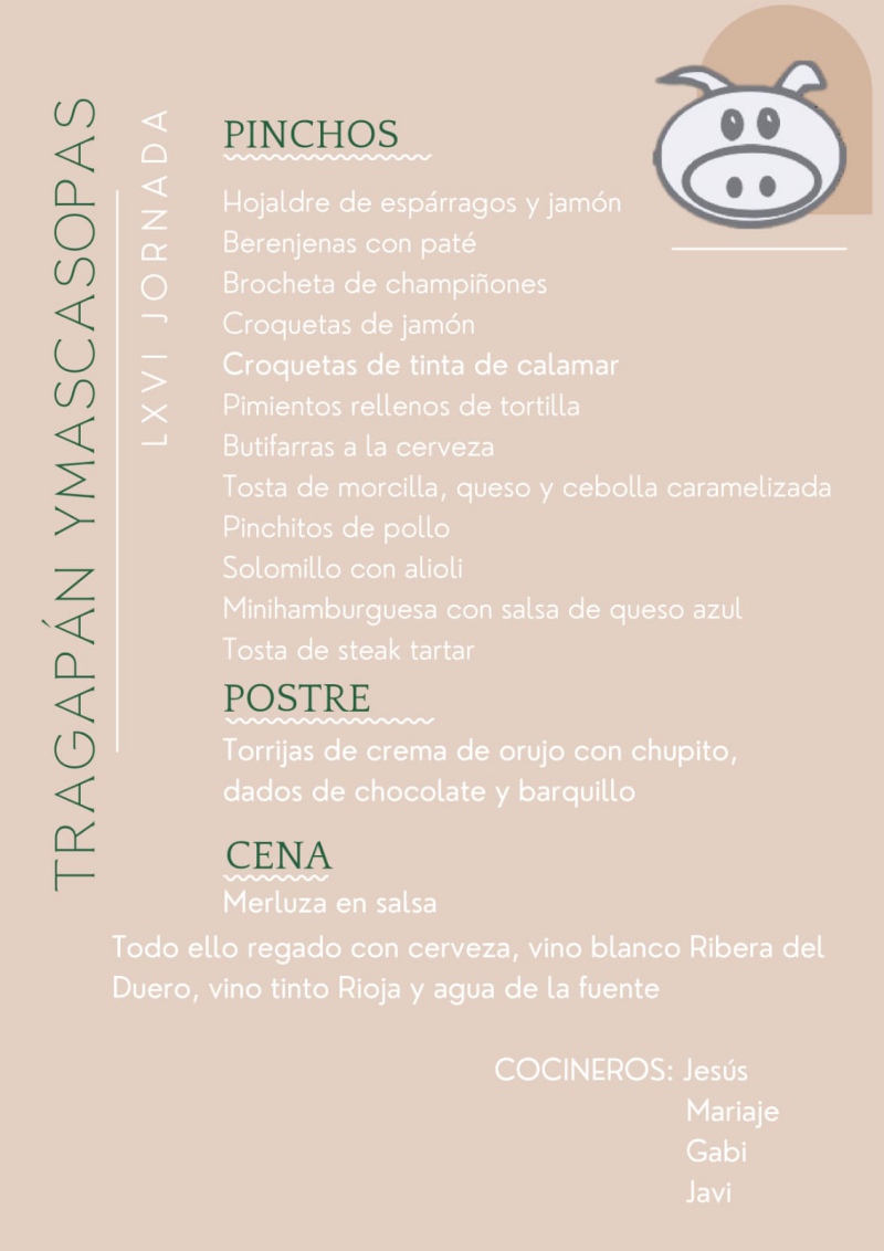 Menú de la 66