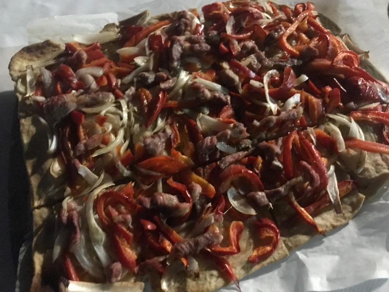 Receta de coca de pimientos rojos