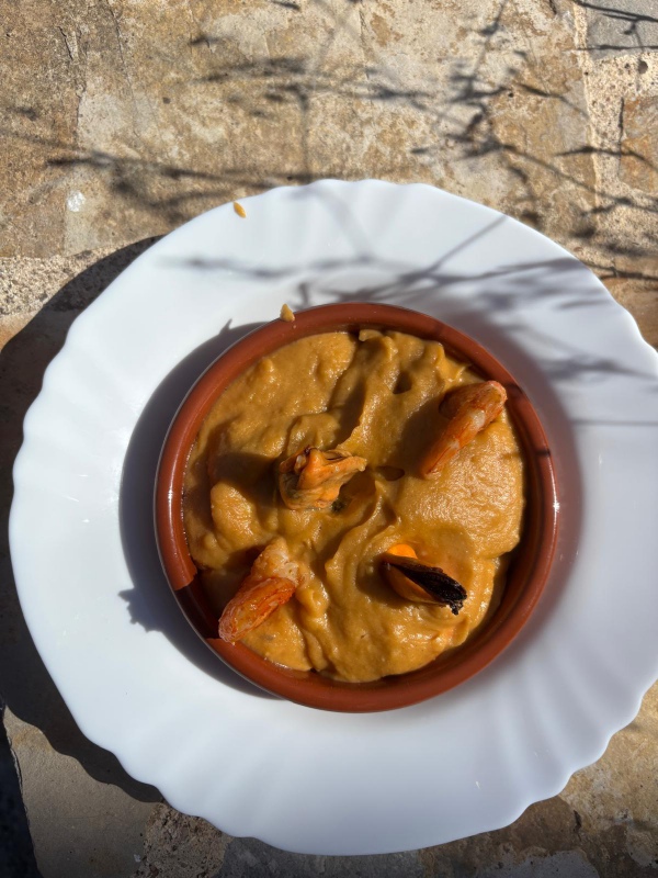 Receta de gachas de marisco Receta de gachas de marisco