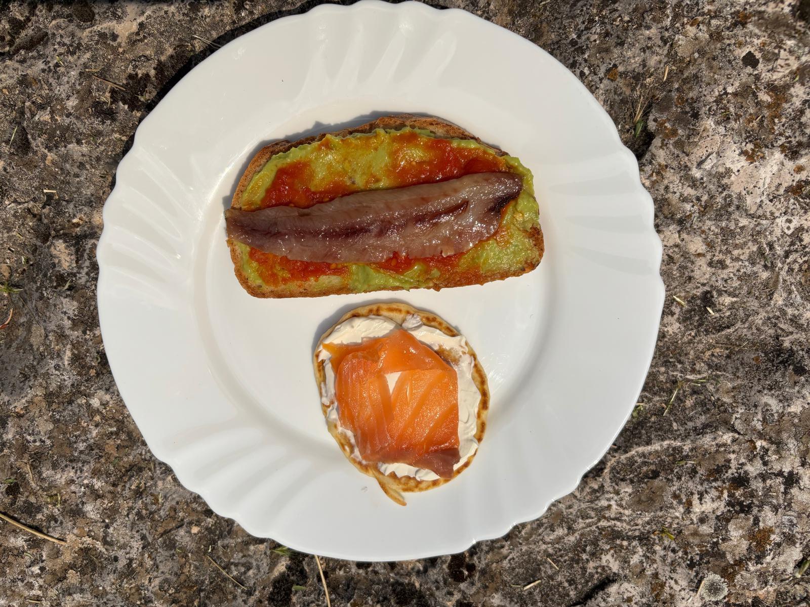 Tostas y blinis